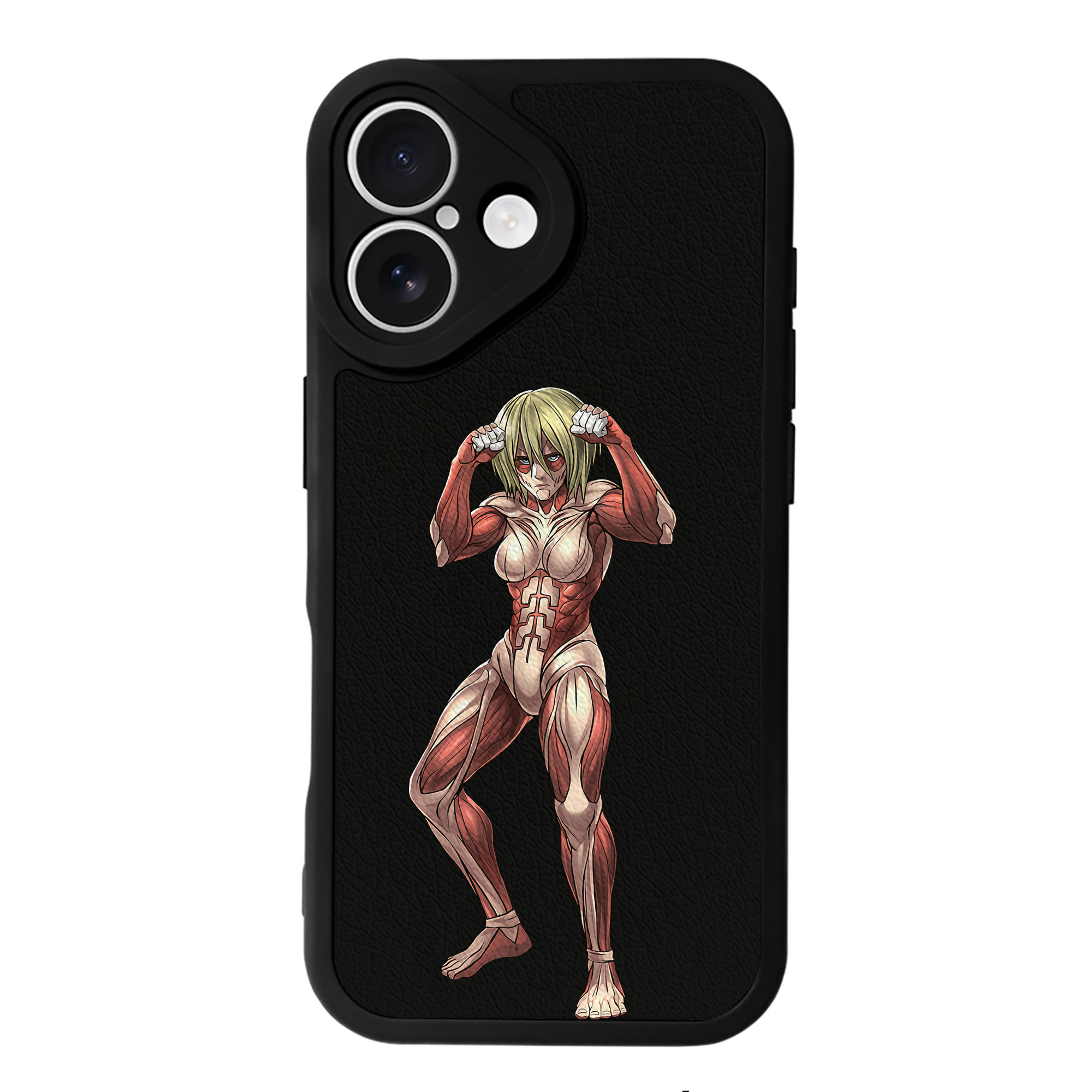 （画像用） 進撃の巨人 Attack on Titan 【iPhone 16シリーズ対応】シリコンスマホケース（レザー調） 材質：シリコン